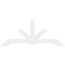Ekena Millwork Vanguard Architectural Grade PVC Gable Bracket, 96"W x 40"H x 2"D x 6"F, 10/12 Pitch GBP096X40X0206VAN00 - alternate 2